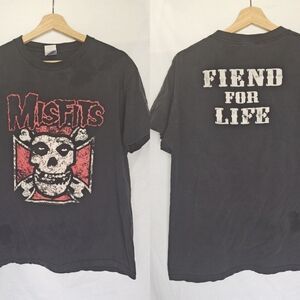 Misfits‎ Band Tee Feind For Life 2006 Tennessee River Skull Crossbones Graphic L